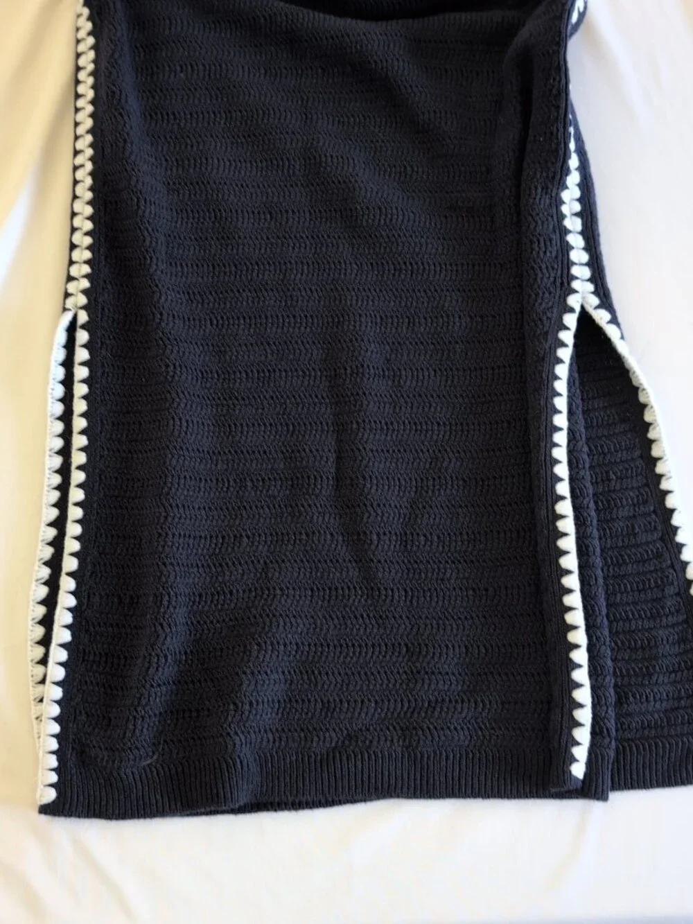 Abercrombie & Fitch Navy Blue Knit Maxi Dress